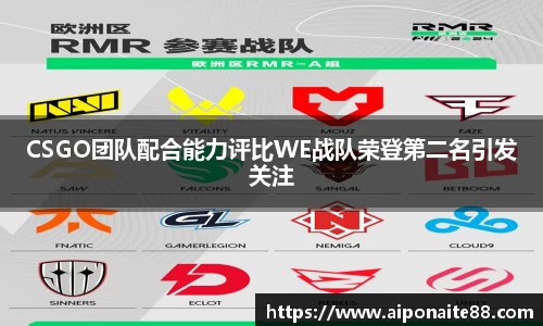 CSGO团队配合能力评比WE战队荣登第二名引发关注
